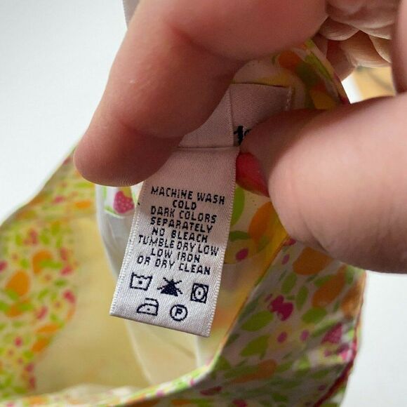 Lilly Pulitzer Mini Skirt Womens 4 Yellow Crazy Cat Short Colorful - Picture 9 of 9